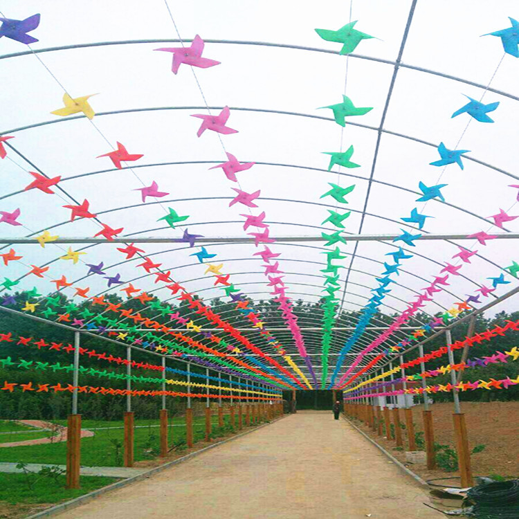 Decorative Scenic Spot Chain Windmill DIY Advertising Windmill Custom Manufacturers Sell Wholesale Multi-color Colorful Toy Windmill