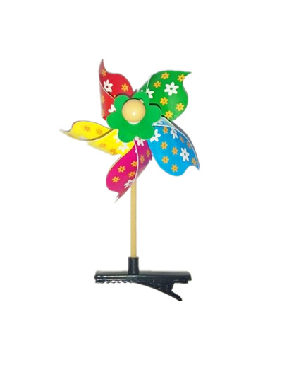 New Arrival Seven-Angle Sequined Small Windmill Children&#039;s Hand-Held Small Windmill Park Kindergarten Decorating Windmill