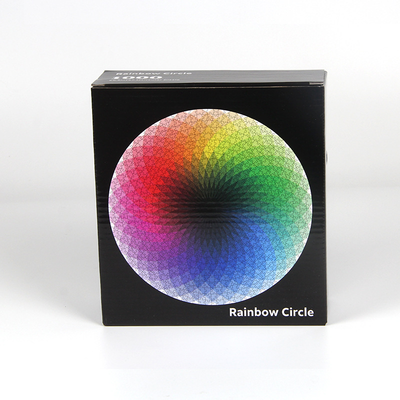Cross-Border Adult 1000-Piece Puzzle Rainbow Thousand-Color Puzzle Starry Sky Puzzle Plane Puzzle Toy Factory Direct Sales