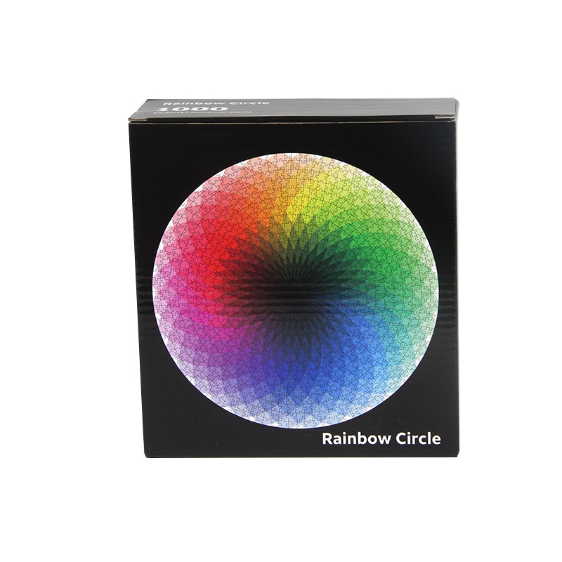 Cross-Border Adult 1000-Piece Puzzle Rainbow Thousand-Color Puzzle Starry Sky Puzzle Plane Puzzle Toy Factory Direct Sales