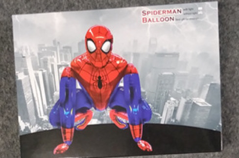 New large 3D combination oF Spider-Man aluminum film Children Toy Birthday party wholesale