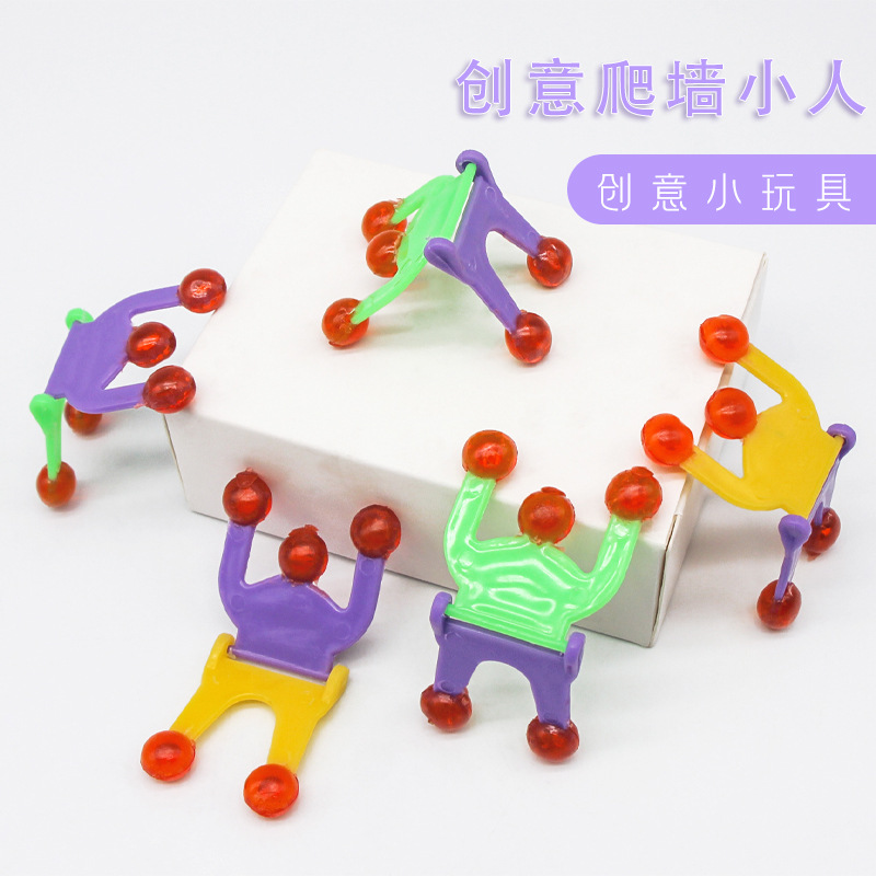 2-Section Wall Climber Sticky Spider-Man Wall Climber Superman Wall Climber Decompression Vent Children&#039;s Toy TPR Expandable Material