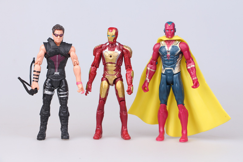 Captain America 3 Civil War 10 Avengers Iron Man Spider-Man Falcon Hand Office Movable Toy Decoration Captain America 3 Civil War 10 Avengers Iron Man Spider-Man Falcon Hand Office Movable Toy Decoration