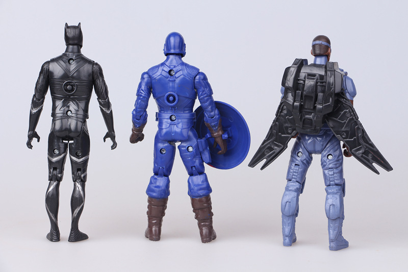 Captain America 3 Civil War 10 Avengers Iron Man Spider-Man Falcon Hand Office Movable Toy Decoration Captain America 3 Civil War 10 Avengers Iron Man Spider-Man Falcon Hand Office Movable Toy Decoration