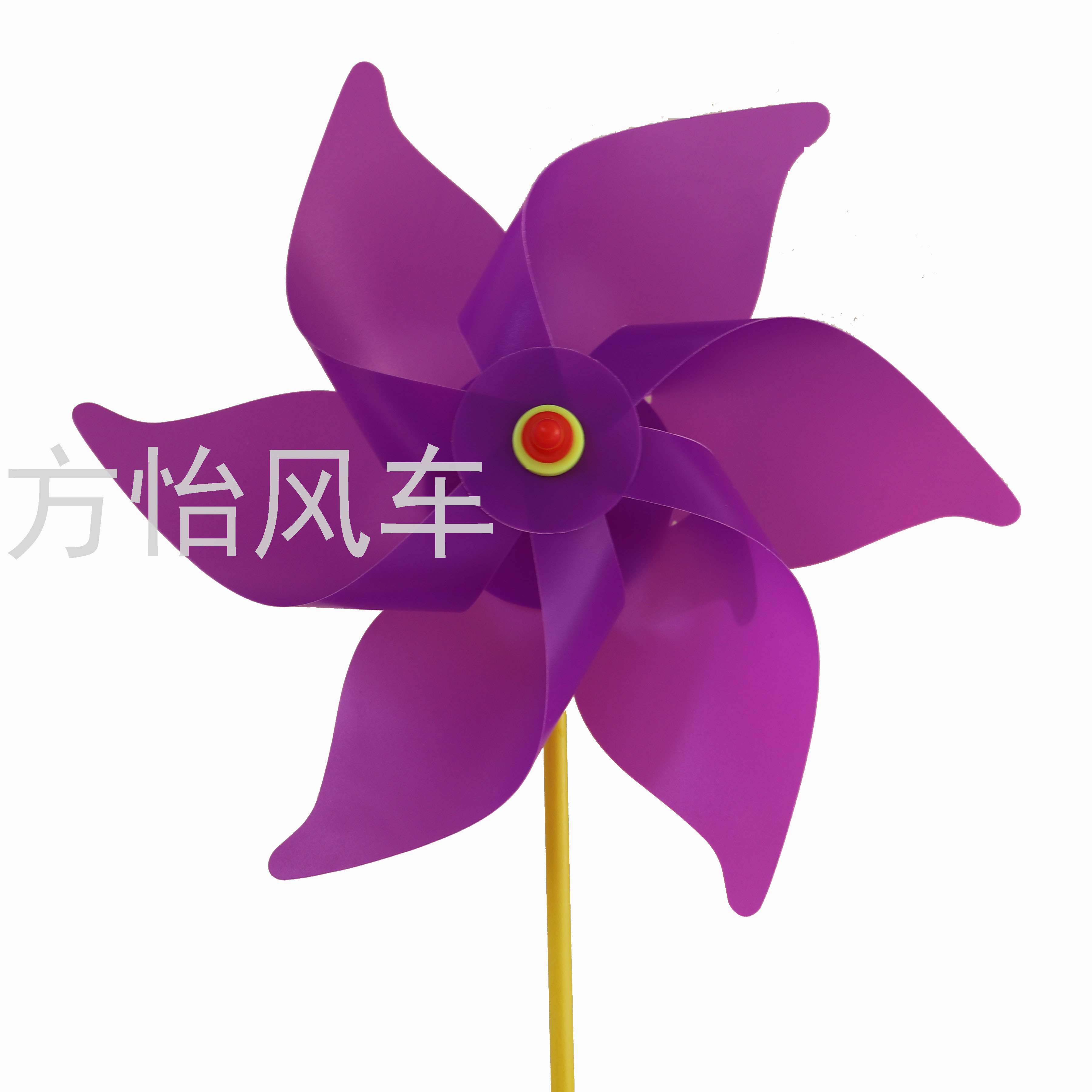 30cm Liuye Solid Color Handmade Windmill Outdoor Scenic Spot Fishing Rod Plug-in Ground Festival Gift Advertising Building Kindergarten