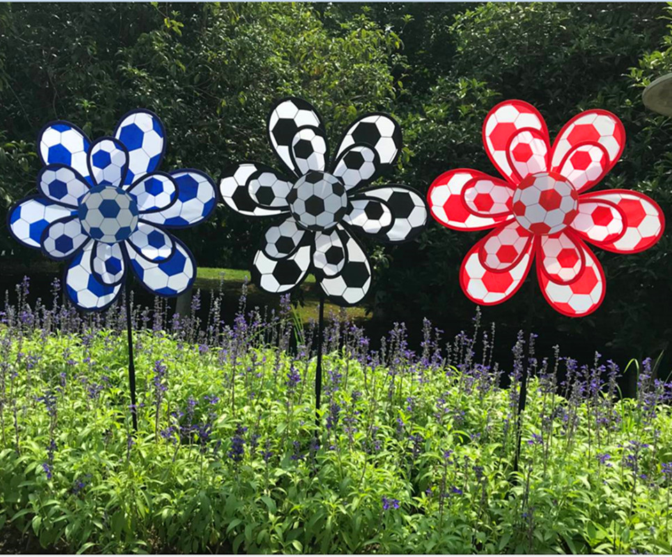 Factory Direct Sales Double-Layer Fabric Football Windmill Children's Toys Wholesale Outdoor Park Sales WeChat Promotion Factory Direct Sales Double-Layer Fabric Football Windmill Children's Toys Wholesale Outdoor Park Sales WeChat Promotion