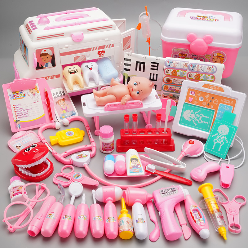 Cross-Border Factory Direct Supply Children&#039;s Little Doctor Toy Set Girl Nurse First Aid Kit Injection Boy Play House