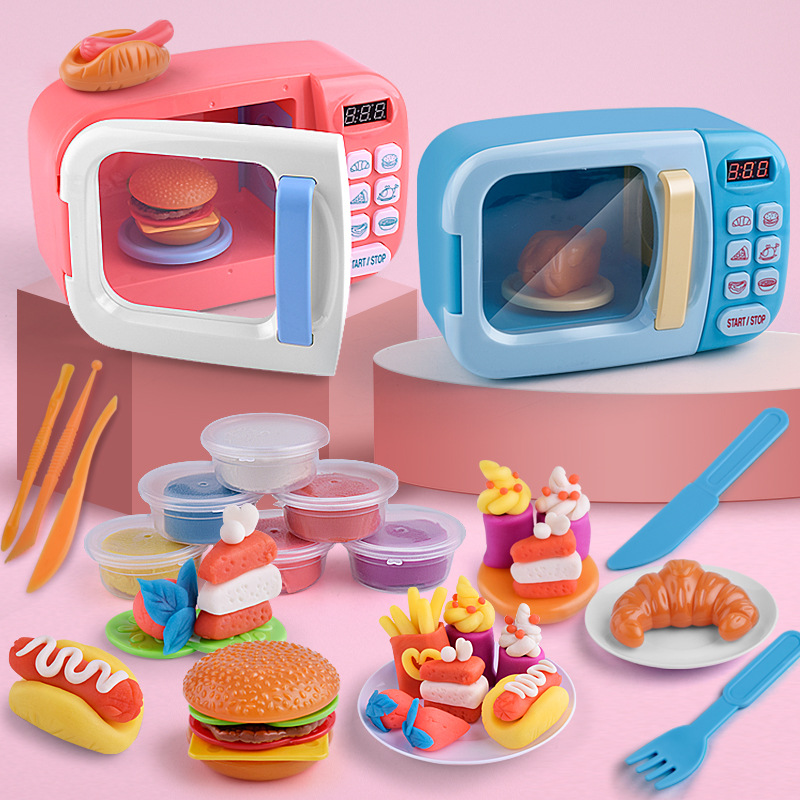 Free Shipping Simulation Small Household Appliances Microwave Oven Toys Children Play House Girls Cooking Set Mini Kitchen Toys