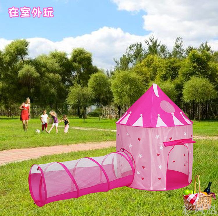 Children's Tent Indoor Toy Play House Luminous Yurt Two-Piece Princess Castle Folding Model Spot Batch Children's Tent Indoor Toy Play House Luminous Yurt Two-Piece Princess Castle Folding Model Spot Batch