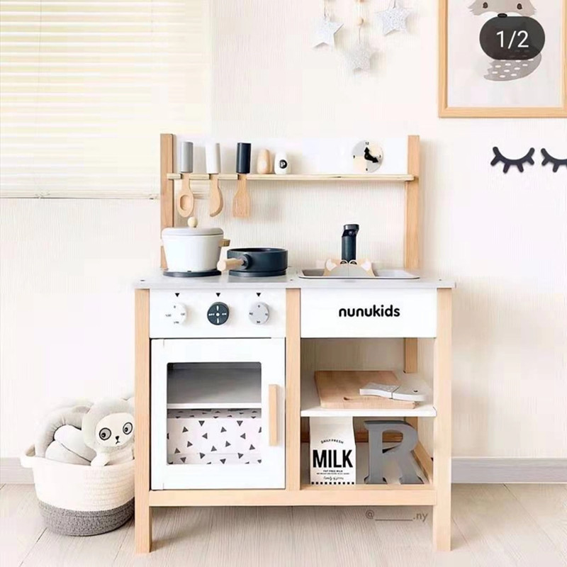 Nunukids Children Play House Simulated Kitchen Toy Set 3-6 Years Old Boy and Girl Baby Cooking Toys