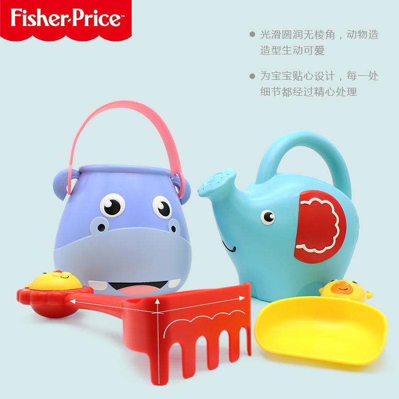 F0105 Hippo Beach Bucket Animal Beach Toy Suit Play Sand Play Water Play House Children&#039;s Toys