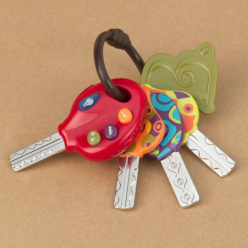 B. B. Toys Key Lucky Electronic Key Chain Baby Play House Toy Car Key Chain Key Chain Simulation Sound Effect