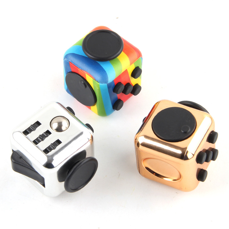 Factory Wholesale Finger Vent Toy Decompression Infinite Cube Magic Stress Relief DICE Creative Decompression Artifact