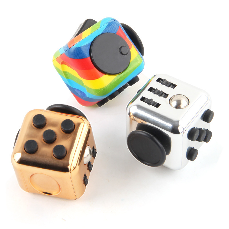 Factory Wholesale Finger Vent Toy Decompression Infinite Cube Magic Stress Relief DICE Creative Decompression Artifact