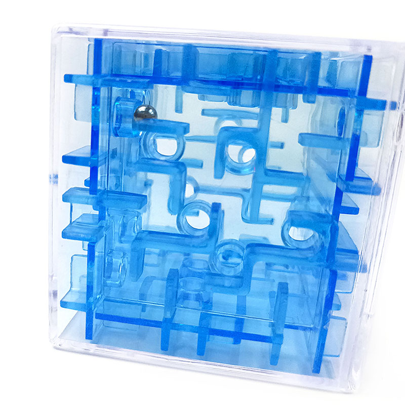 Plastic Three-Dimensional Labyrinth Cube Magic Steel Ball Bearing Educational Toys Children's Maze Educational Game