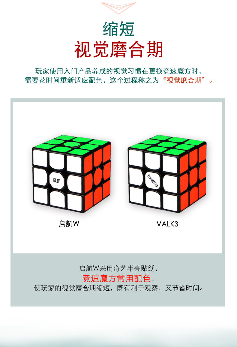 [Qiyi Magic Cube Set Sail Third-Order Rubik's Cube] Set Sail Wthird-Order 5. 6cm Speed Twist Competition Rubik's Cube Rubik's Cube