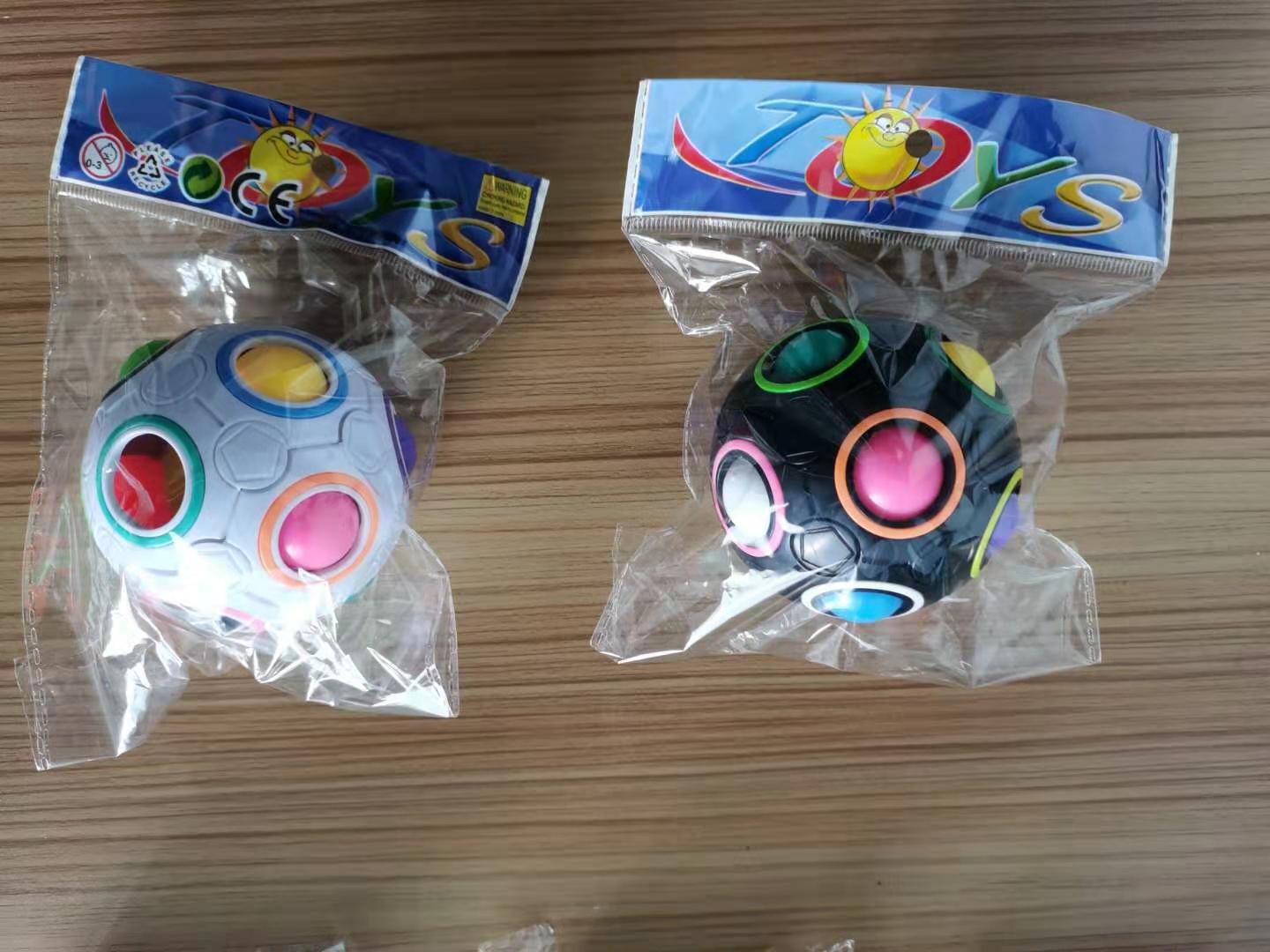 Cross-Border Rainbow Ball Cube 12-Hole Decompression Fingertip Toy Magic Ball Plastic Press Ball 7cm Decompression Artifact Cross-Border Rainbow Ball Cube 12-Hole Decompression Fingertip Toy Magic Ball Plastic Press Ball 7cm Decompression Artifact