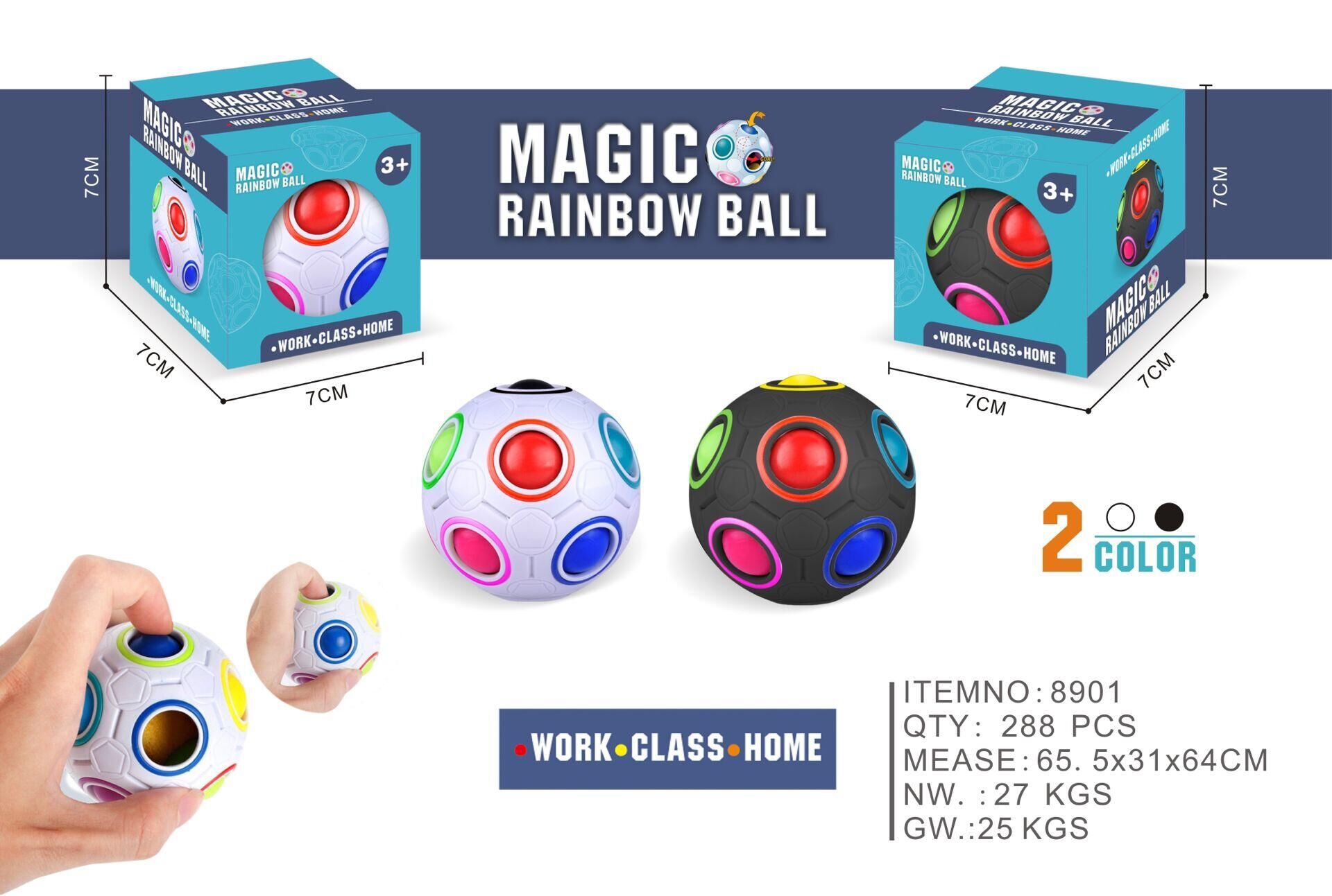 Cross-Border Rainbow Ball Cube 12-Hole Decompression Fingertip Toy Magic Ball Plastic Press Ball 7cm Decompression Artifact Cross-Border Rainbow Ball Cube 12-Hole Decompression Fingertip Toy Magic Ball Plastic Press Ball 7cm Decompression Artifact