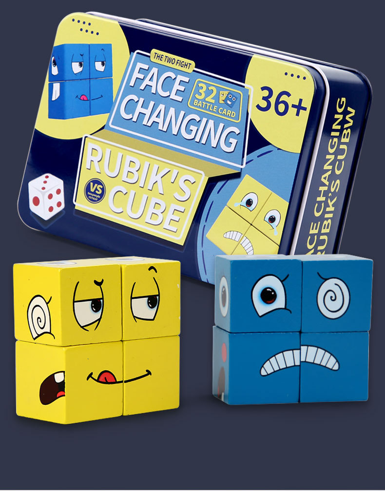 Magic Cube Face-Changing Cube Building Blocks Children's Parent-Child Board Game Wooden Challenge Level Toys Magic Cube Face-Changing Cube Building Blocks Children's Parent-Child Board Game Wooden Challenge Level Toys