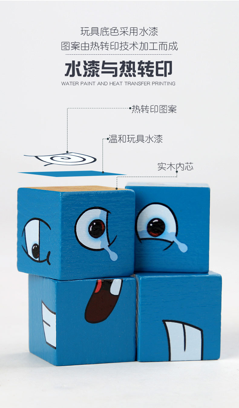 Magic Cube Face-Changing Cube Building Blocks Children's Parent-Child Board Game Wooden Challenge Level Toys Magic Cube Face-Changing Cube Building Blocks Children's Parent-Child Board Game Wooden Challenge Level Toys