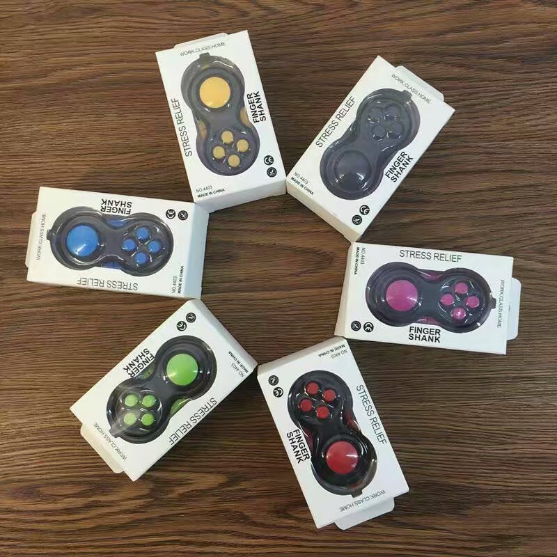 Cross-Border Handle Magic Cube Fingertip Reduction Toy Pressing Game Handle Strap Hang Rope Button Children&#039;s Toy