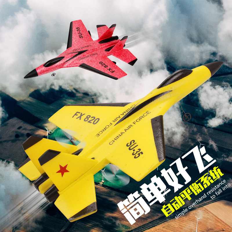 Su SU35 Remote Control Glider Fixed Wing Foam Aircraft Model FX-820 Remote Control Fighter Airplane Model Toy