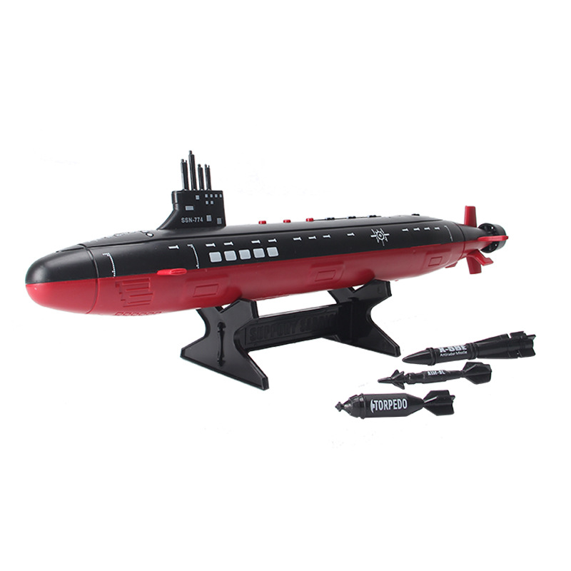 Navy HAILANG Submarine Model Toy Large Mine Boat Submarine Warship Ship Sound Nuclear-Powered Submarine Finished Product