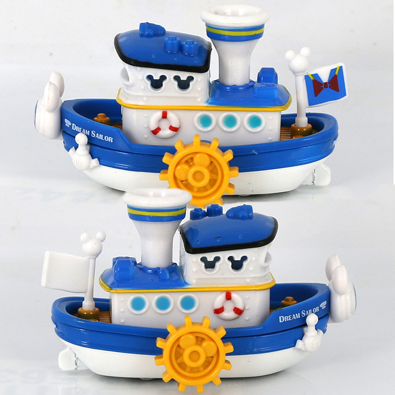 Tomy Tomica Mickey Donald Duck Dream Sailing Boat Cruise Ship Yacht Alloy Car Model Toy Decoration