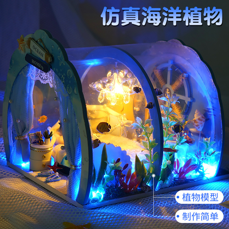 Tianyu DIY Cottage Hand-Assembled Cottage Cute House Model Toy Creative Chinese Valentine's Day Birthday Gift for Women