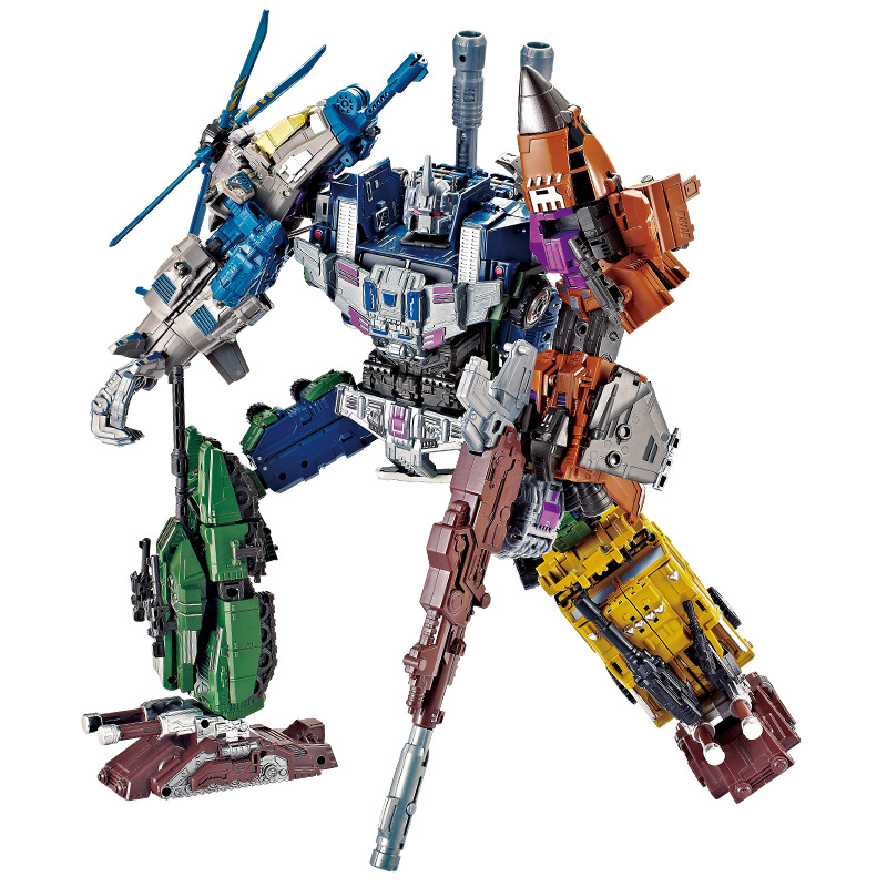 Yuexing Bruticus Star Change God of War Aircraft Tank Car Robot Pentad Deformation Alloy Version Model Toy
