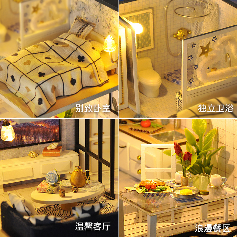 Tianyu DIY Cottage Hand-Assembled Making House Model Toy Creative Birthday Gift for Boys and Girls