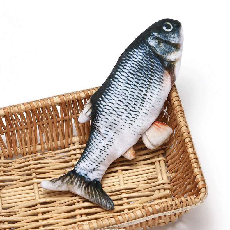Funny Cat Pet Net Red Electric Fish Simulated Fish TikTok Same Simulation Electric Fish Jumping Fish Toy Children Funny Cat