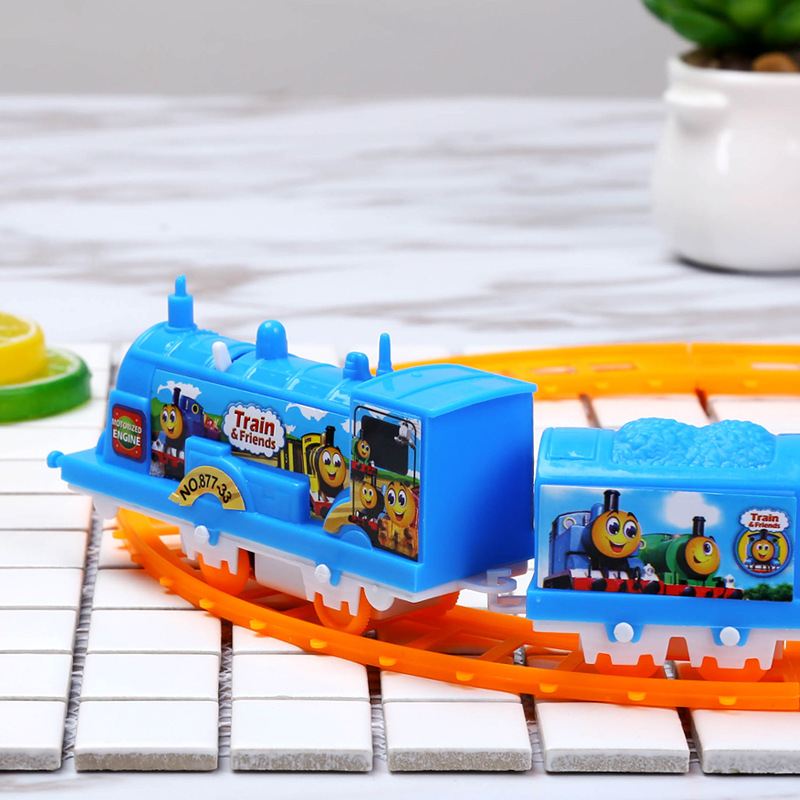 New Children&#039;s Electric Thomas Game Pack Stall Toy Kids Puzzle Assembled Track Toy Car Package