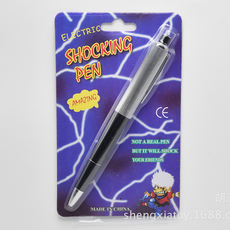 Factory Direct Sales Fool&#039;s Day Toy Spoof Electric Stylus Trick Pens for Writing Letters Tricky Toy Wholesale