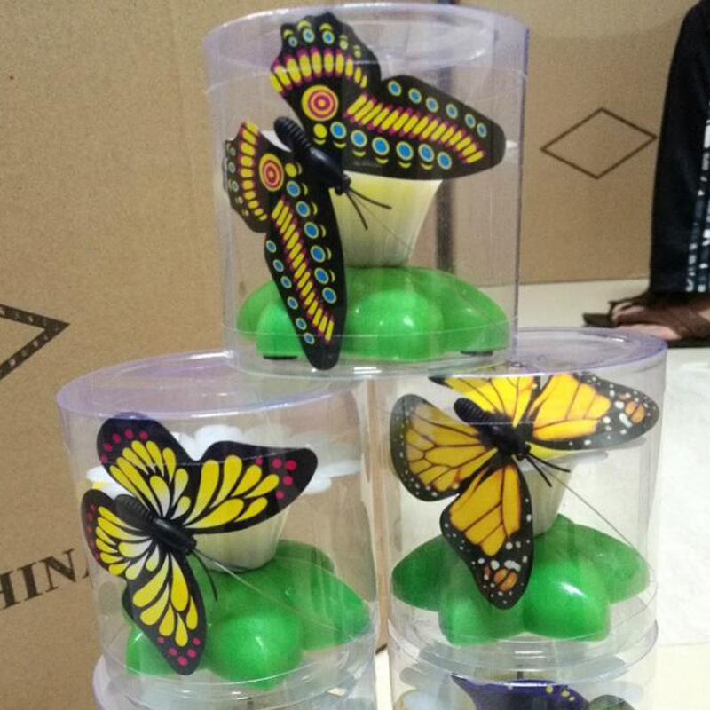 Cat Toy Electric Steel Wire Butterfly Cat Pole Toy Transparent Packaging Butterfly around Flowers Fun Interactive Toy