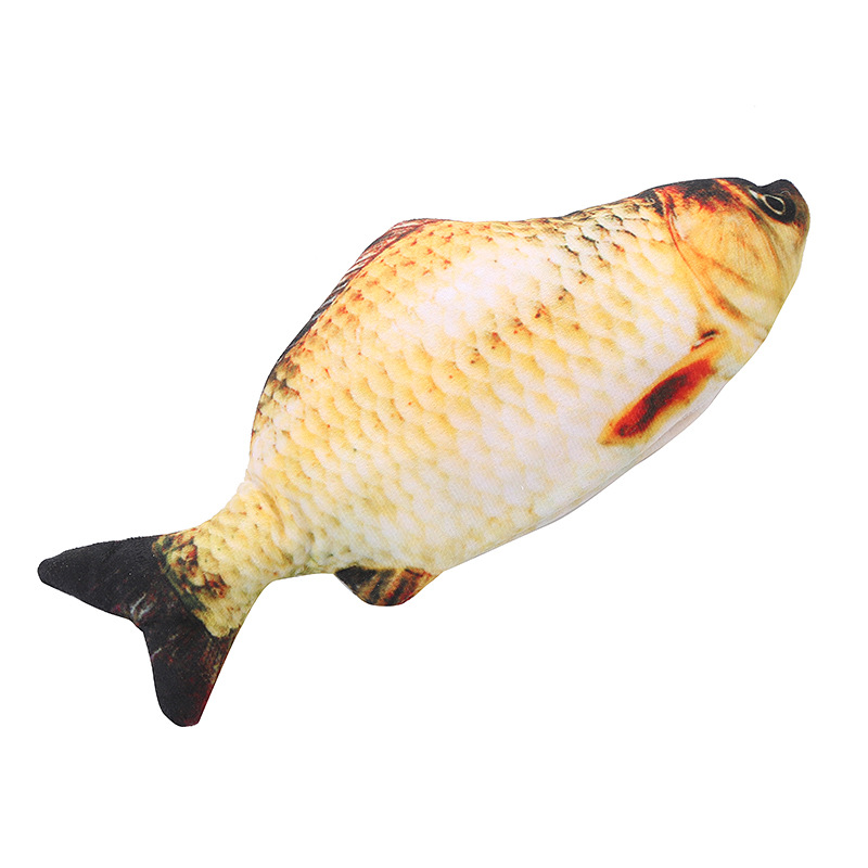 Electric Fish Simulated Fish Funny Cat Beating Fish TikTok Same Style Funny Cat Pet Toy USB Charging Net Red Fish