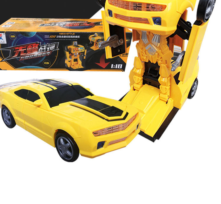 One-Click Automatic Transformer Huang Feng Electric Universal Deformation Robot Light Music Children Model Toy