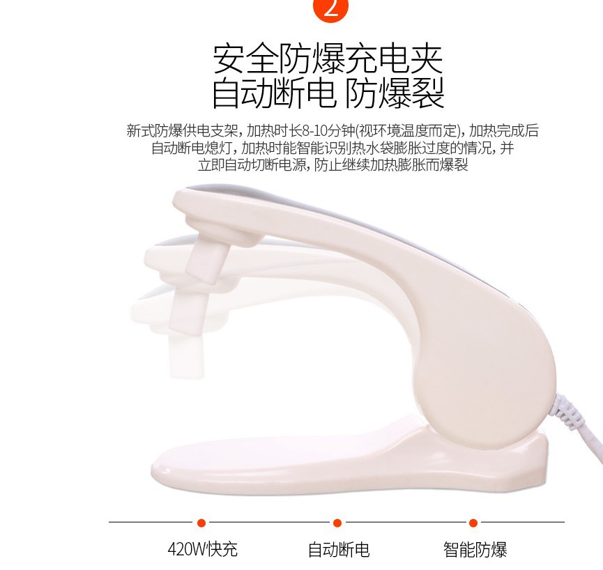 Charging Hot Water Bag National Standard Safe and Explosion Protective Hand Warmer Water Injection Plush Electric Warming Cartoon Hamster Plush Toy
