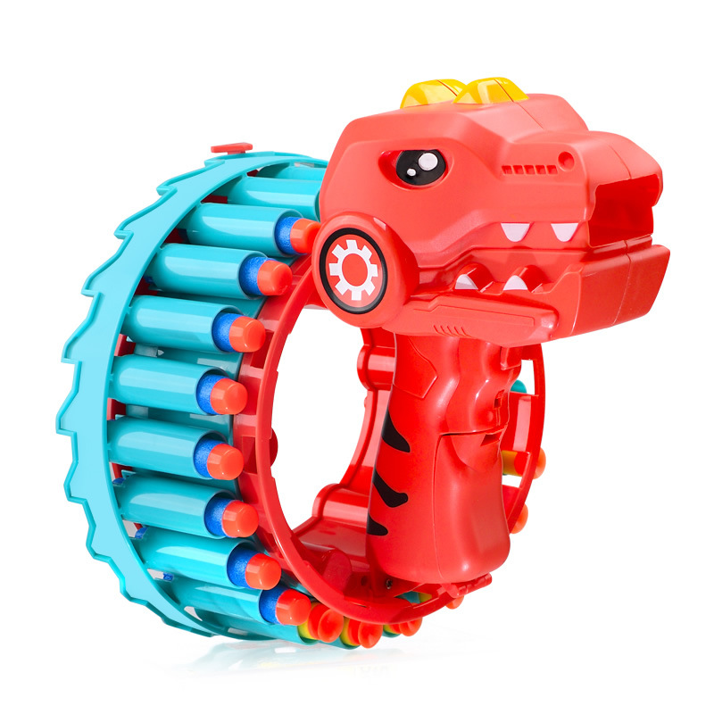 New Dinosaur Bracelet Electric Continuous Hair Soft Bullet Gun Large Capacity Competitive Shooting Soft Bullet Gun Children Toy Gun Boys