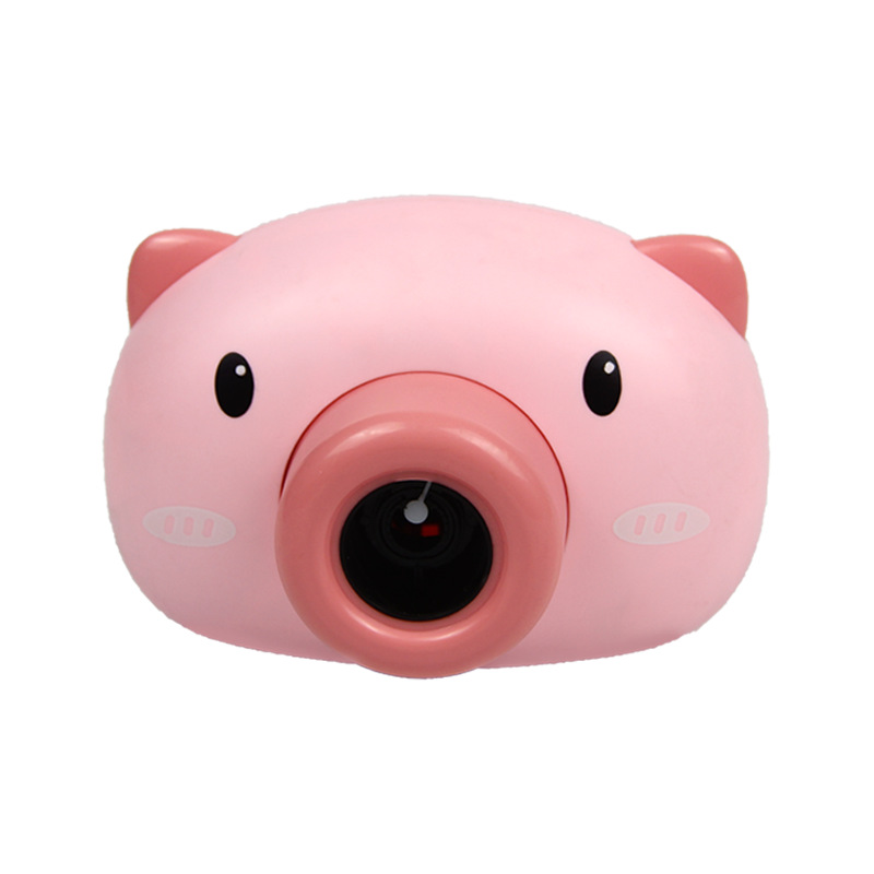Web celebrity Children Bubble machine, piggy Bubble Camera, automatic Electric music Light Toy bubble liquid