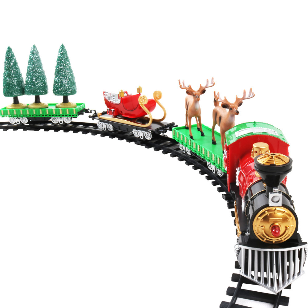 Cross-Border Supply Boy Toy Car Electric Track Train Toy Christmas Train Children Electric Amazon New