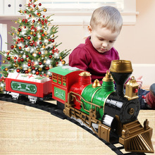Cross-Border Supply Boy Toy Car Electric Track Train Toy Christmas Train Children Electric Amazon New