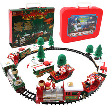 Cross-Border Supply Boy Toy Car Electric Track Train Toy Christmas Train Children Electric Amazon New