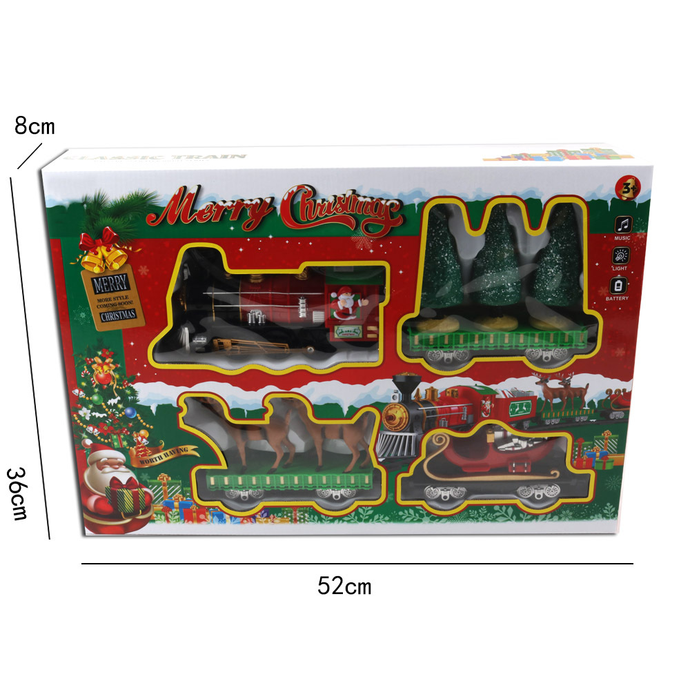 Cross-Border Supply Boy Toy Car Electric Track Train Toy Christmas Train Children Electric Amazon New