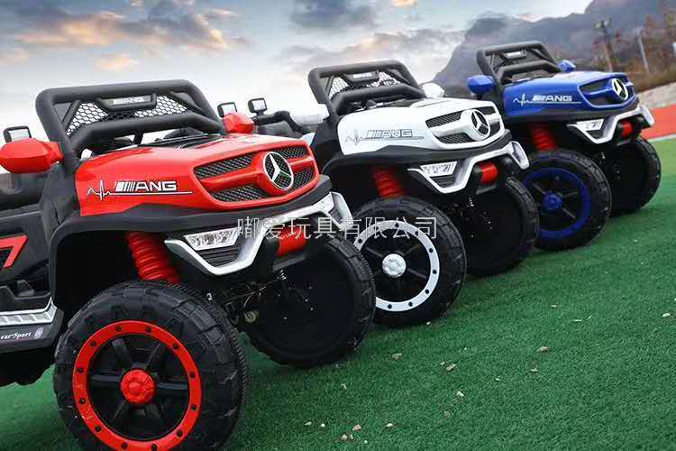 Children&#039;s Electric Car Four-Wheel Remote Control off-Road Baby&#039;s Toy Car Adult Double Oversized Baby Carriage