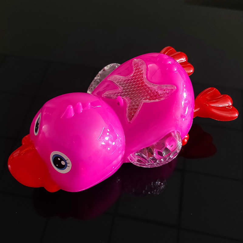 Electric Projection Universal Duck Cartoon Music Swimming Universal Little Duck Hot Selling Stall Toy Supply Wholesale