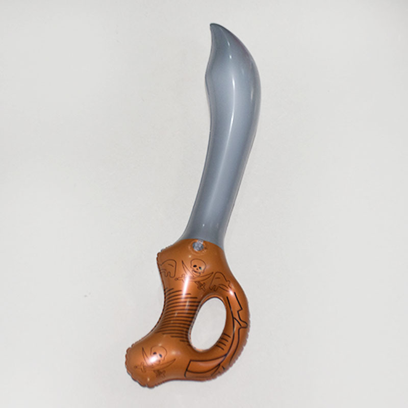 Inflatable Toys in Stock Wholesale Inflatable Pirate Knife Treasure Knife Factory PVC Stage Props Inflatable Hammer