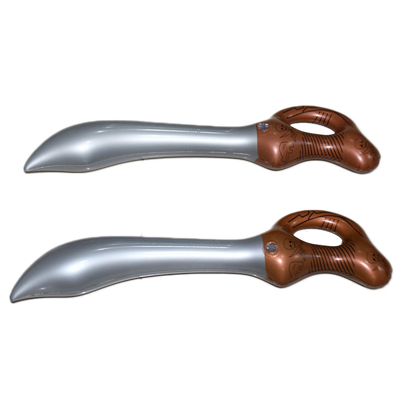 Inflatable Toys in Stock Wholesale Inflatable Pirate Knife Treasure Knife Factory PVC Stage Props Inflatable Hammer