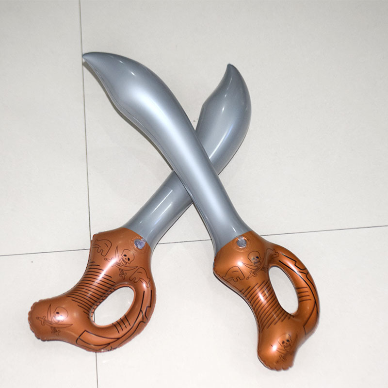Inflatable Toys in Stock Wholesale Inflatable Pirate Knife Treasure Knife Factory PVC Stage Props Inflatable Hammer