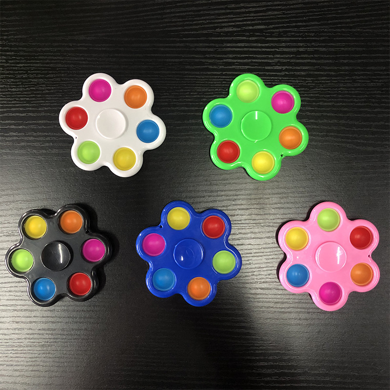 Cross-Border Rat Killer Pioneer Bubble Music Hand Spinner Silicone Decompression Toy Fingertip Gyro Vent Pressure Reduction Toy